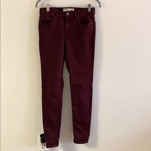 Maroon Garage Jeans